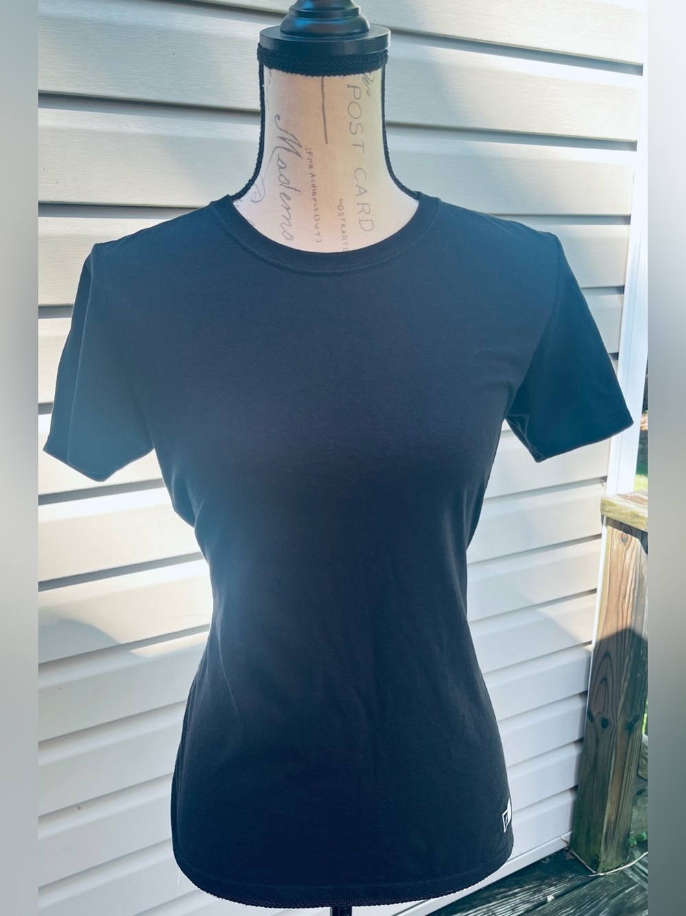 Russell Athletic Black Short-Sleeve Crewneck Tee